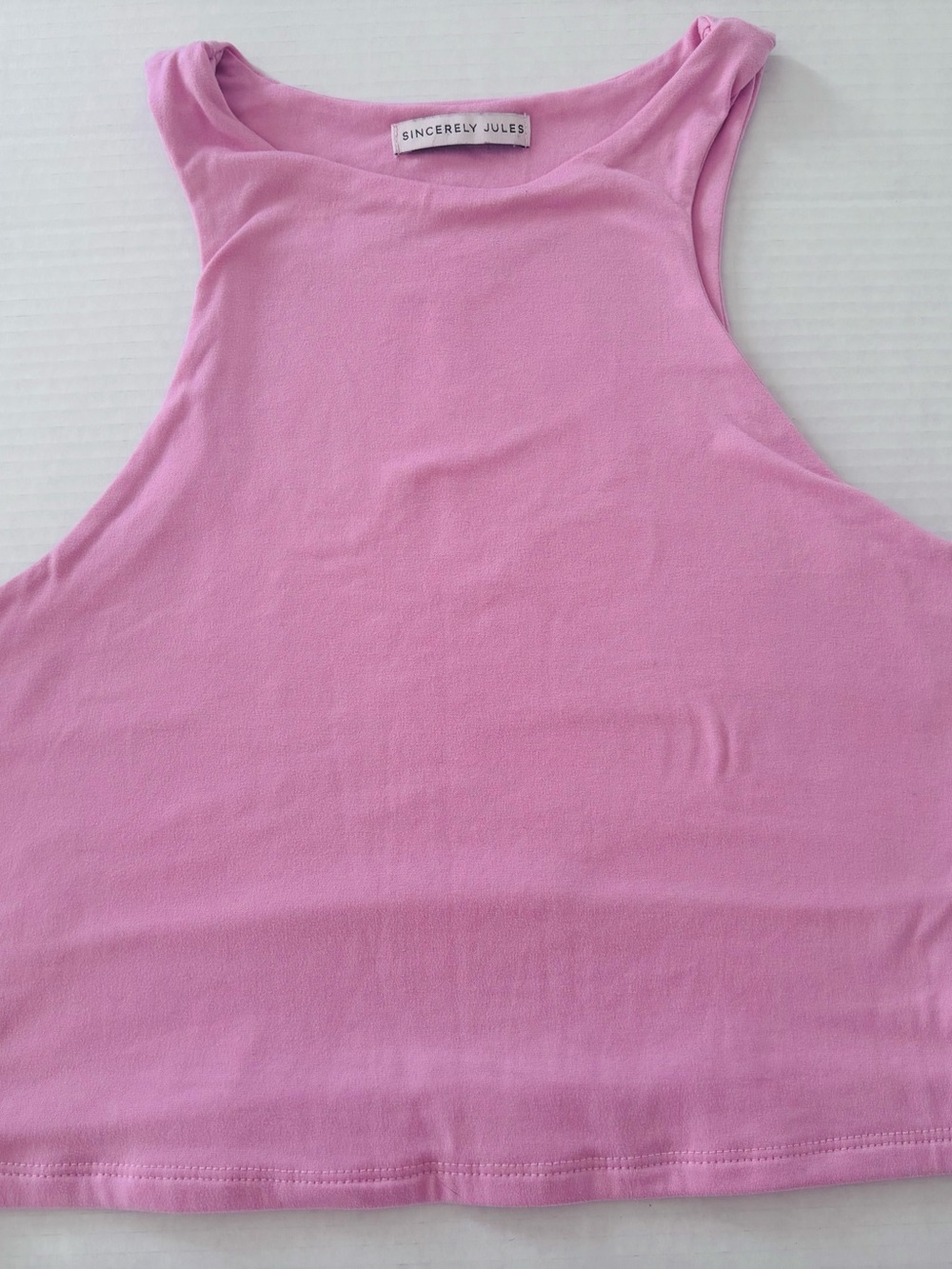 Sincerely Jules Pink Cropped Tank Top sexy crop top